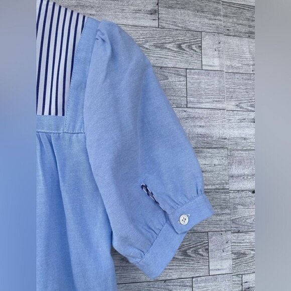 Pomander Place Tuckernuck Quinn Dress Tier Mini Swing Serenity Blue size small - Picture 8 of 9